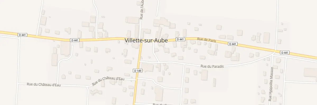 Plan du 38 Rue de Paris à Villette-sur-Aube