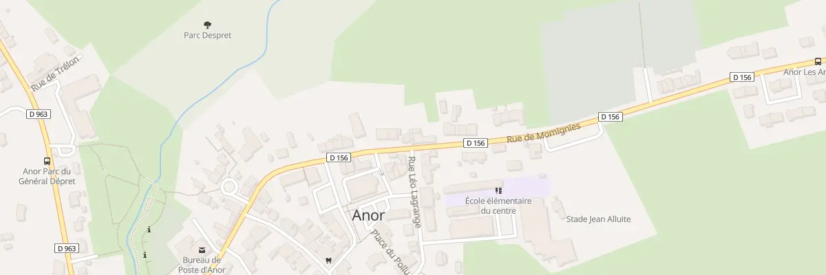 Plan du 1A Rue de Momignies à Anor