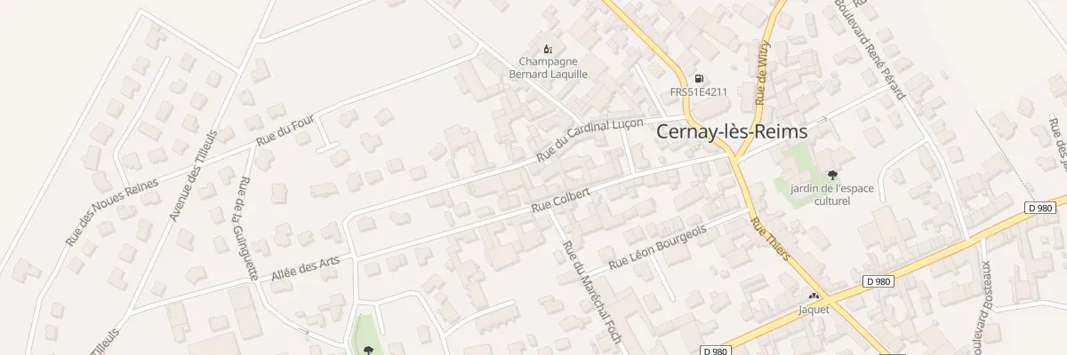 Plan du 11 Rue du Cardinal Luçon à Cernay-lès-Reims