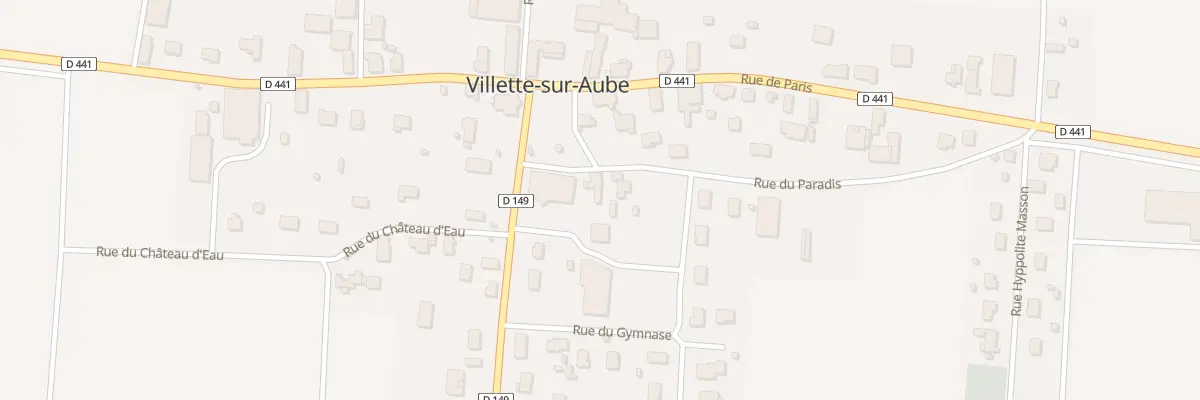 Plan du 3 Rue du Paradis à Villette-sur-Aube