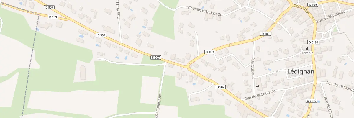 Plan du 20 Rte d’Anduze à Lédignan