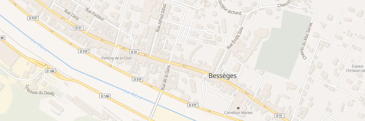 Plan du 8 Rue Albert Chambonnet à Bessèges