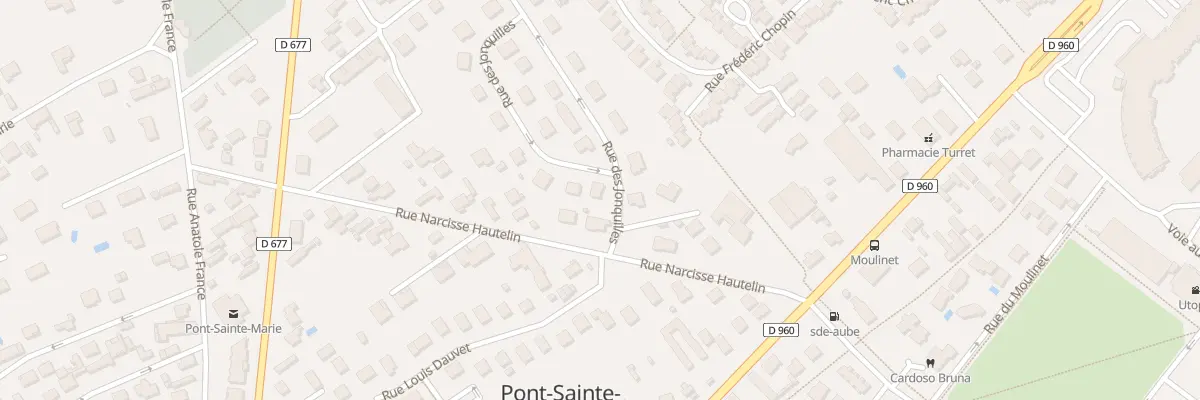 Plan du 1 Rue des Jonquilles à Pont-Sainte-Marie