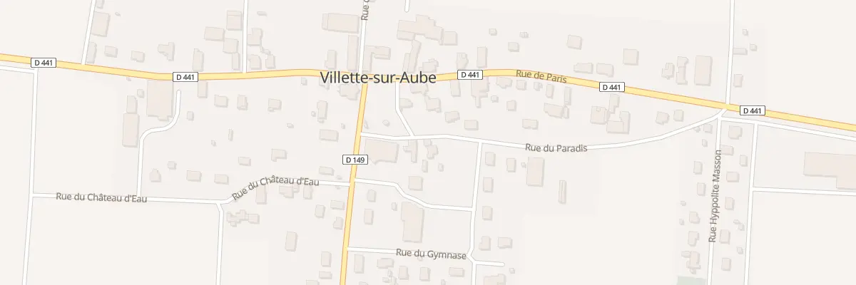 Plan du 1 Rue du Paradis à Villette-sur-Aube