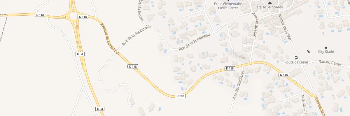 Plan du 243 Rue De La Fontanelle à Saint-Sériès