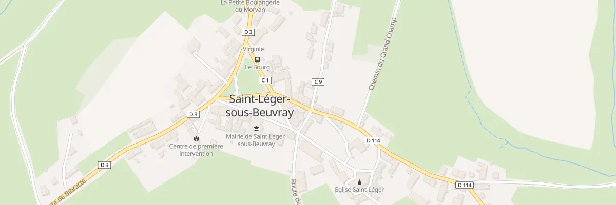 Plan du 5229 Le Bourg à Saint-Léger-sous-Beuvray