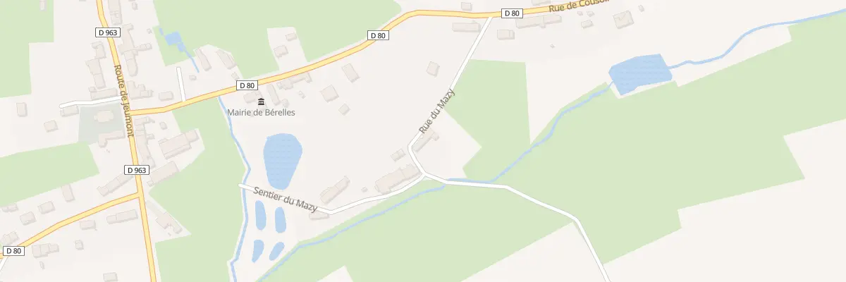 Plan du 5 Rue du Mazy à Bérelles