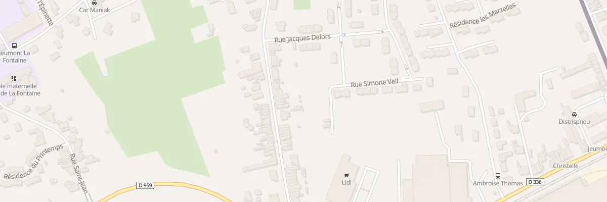 Plan du 335 Rue Victor Basch à Jeumont
