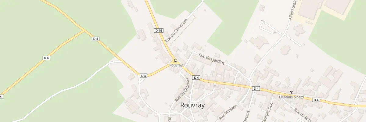 Plan de la Rue du Général Leclerc à Rouvray