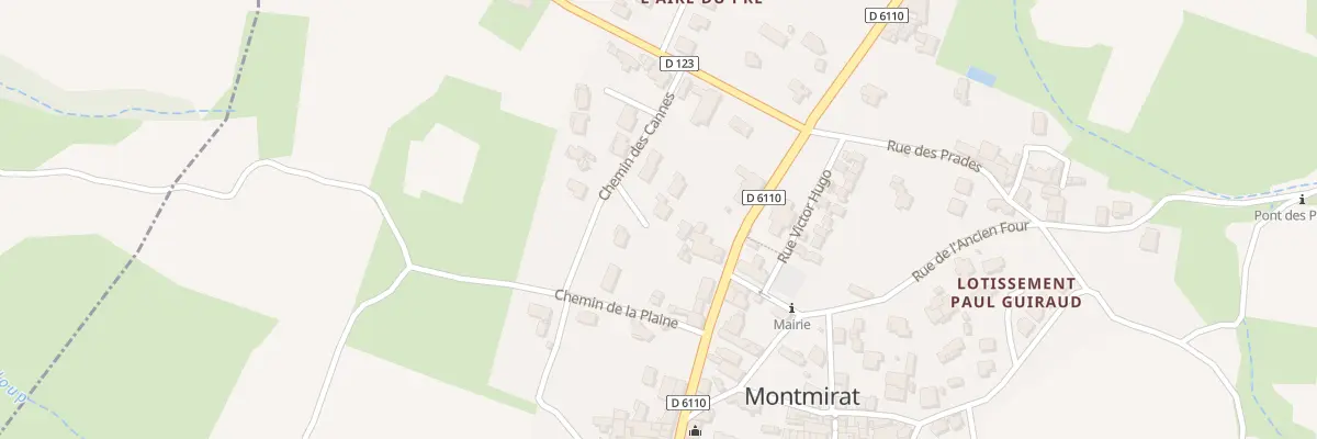 Plan du 101 Che des Cannes à Montmirat