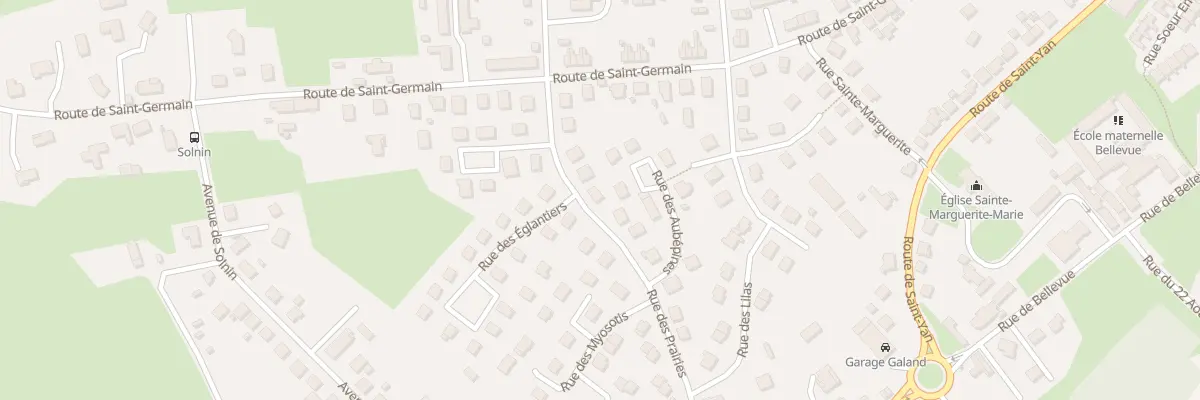 Plan du 9 Rue des Prairies à Paray-le-Monial