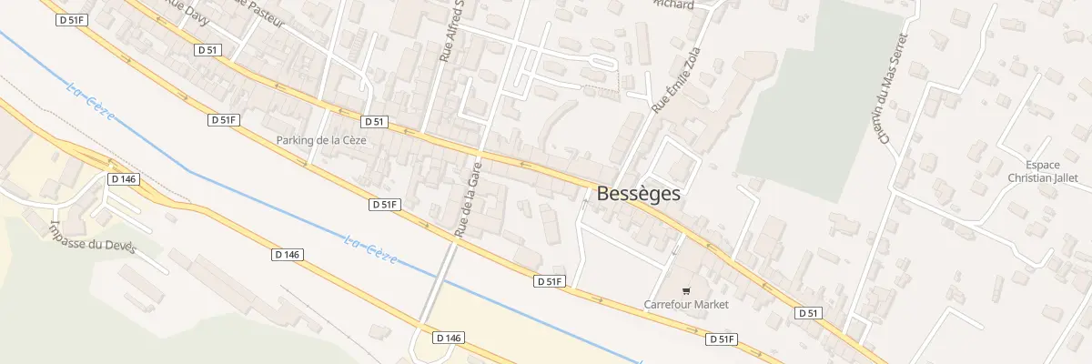 Plan du 5 Rue Albert Chambonnet à Bessèges