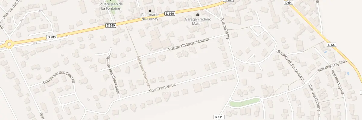 Plan du 5 Rue du Château Mouzin à Cernay-lès-Reims