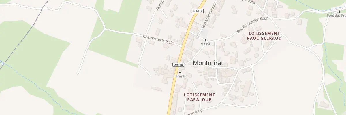 Plan du 173B Rte des Cevennes à Montmirat