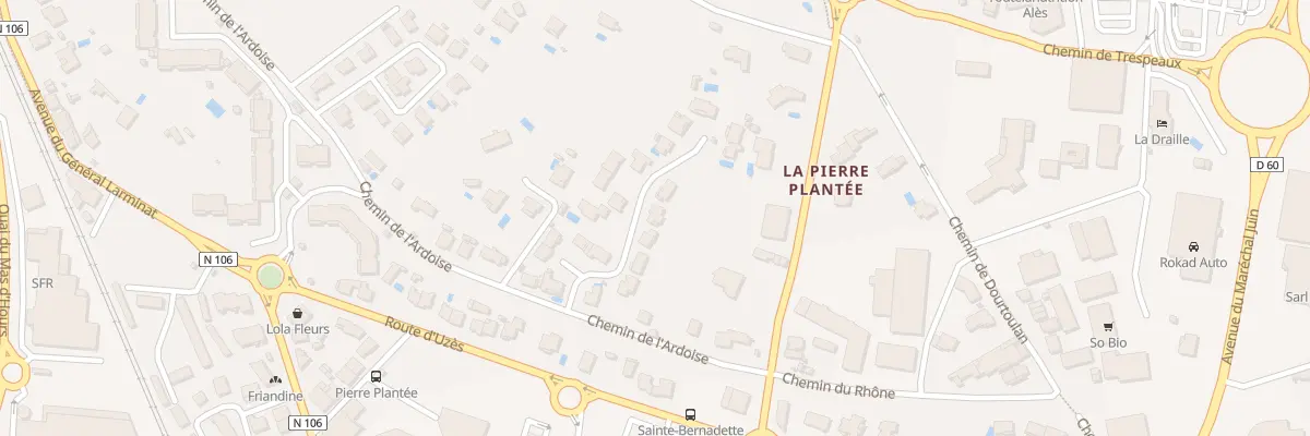 Plan du 7 Imp Franz Liszt à Alès