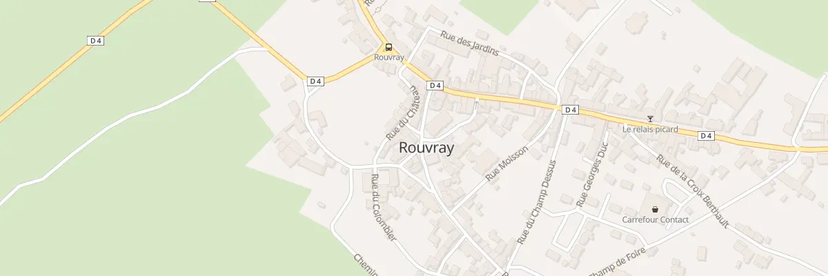 Plan du 9151 Petite Rue à Rouvray