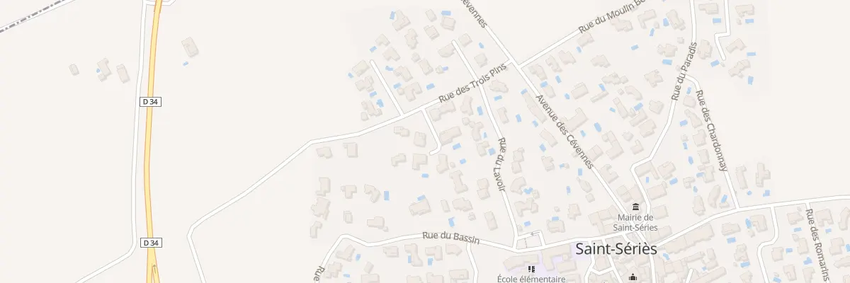 Plan du 123 Rue Des Trois Pins à Saint-Sériès