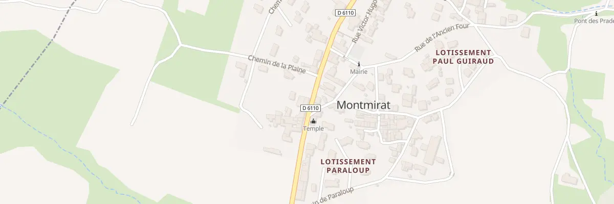 Plan du 5005 Les Cannes à Montmirat