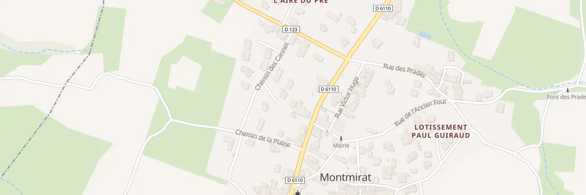 Plan du 101A Che des Cannes à Montmirat