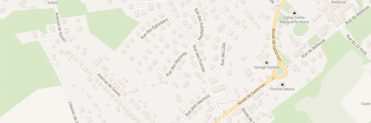 Plan du 1 Rue des Myosotis à Paray-le-Monial