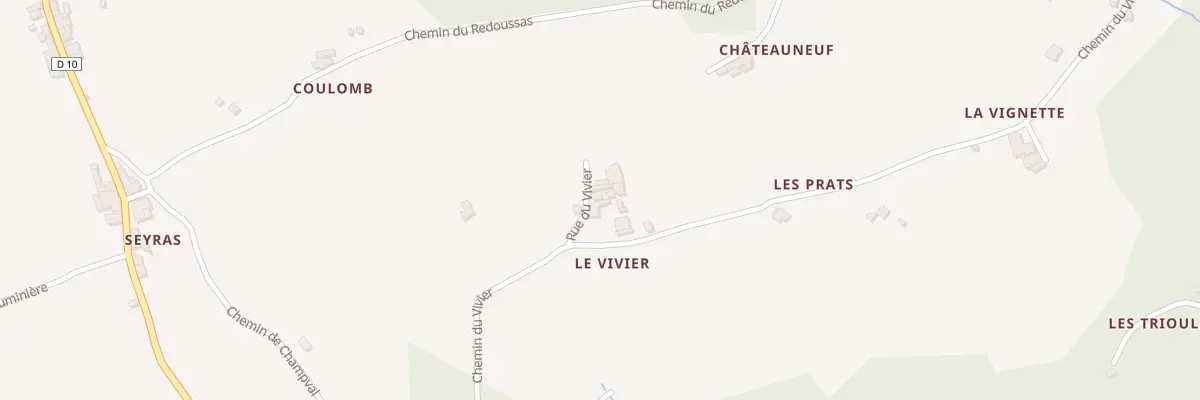 Plan du 38 Rue du Vivier aux Salelles