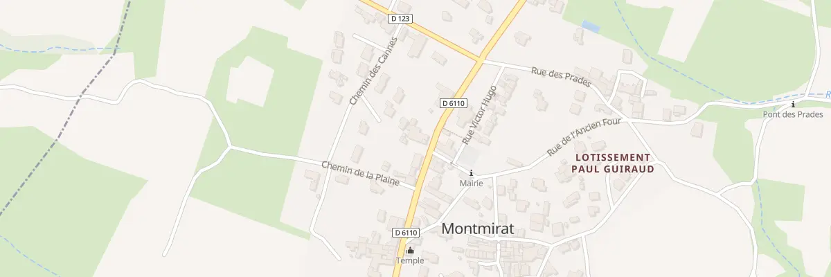 Plan du 5003 Les Cannes à Montmirat