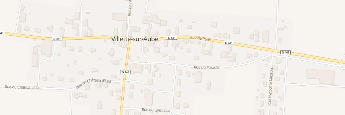 Plan du 12 Rue du Paradis à Villette-sur-Aube
