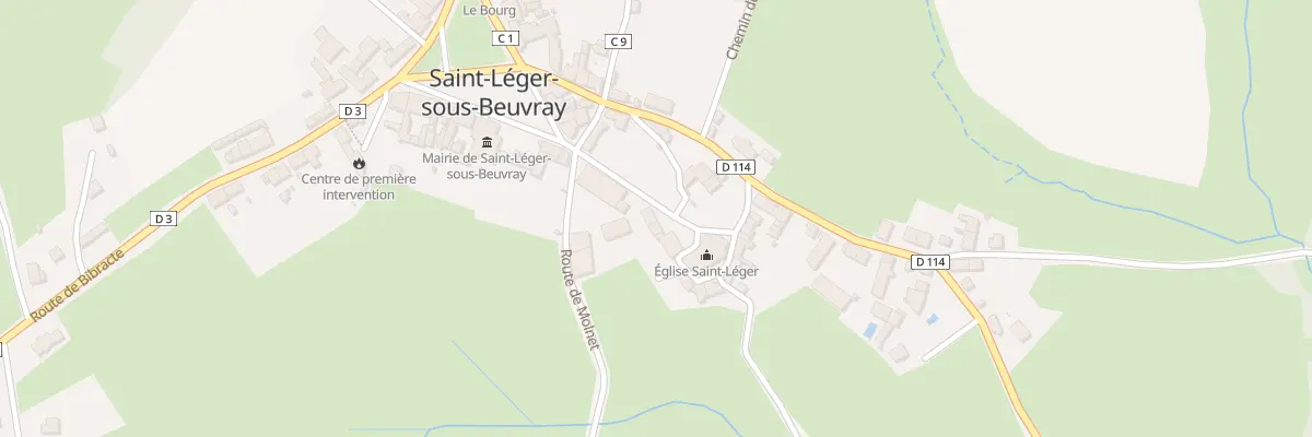 Plan du 5292 Le Bourg à Saint-Léger-sous-Beuvray
