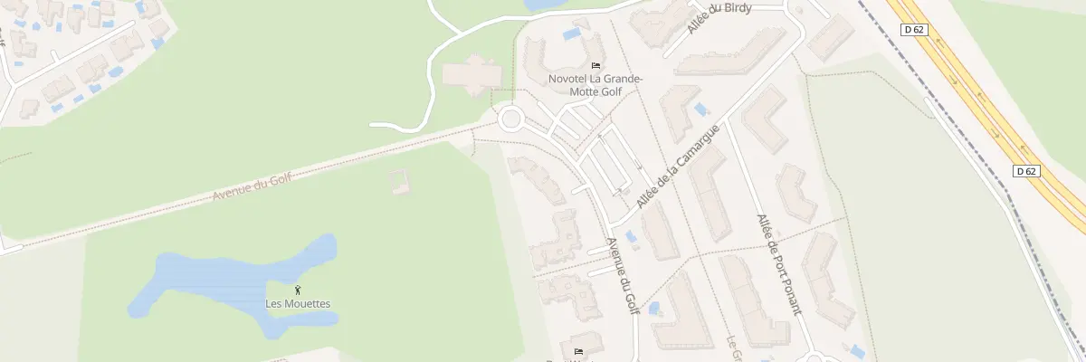 Plan du 1650 Av du Golf à La Grande-Motte