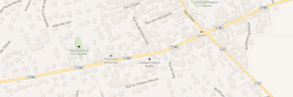 Plan du 12 Rue Charles de Gaulle à Cernay-lès-Reims