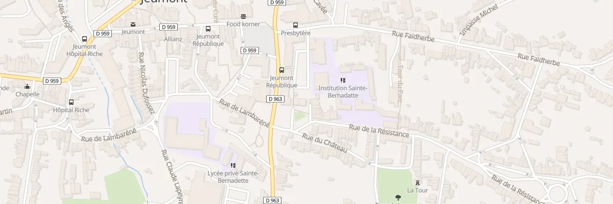 Plan du 36 Rue de la Résistance à Jeumont