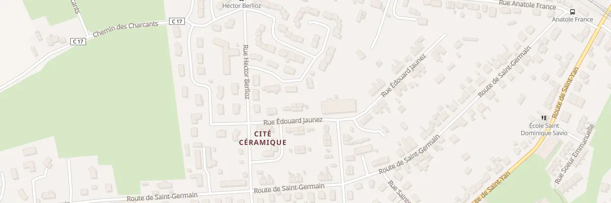 Plan du 28 Rue Edouard Jaunez à Paray-le-Monial