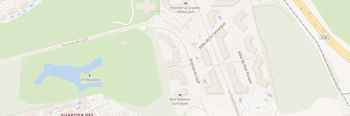 Plan du 1750 Av du Golf à La Grande-Motte