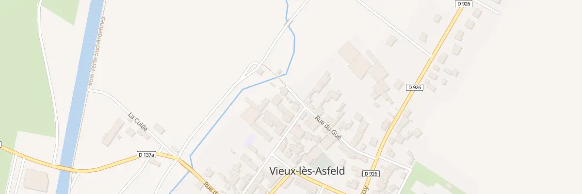 Plan du 7 Rue du Gue à Vieux-lès-Asfeld