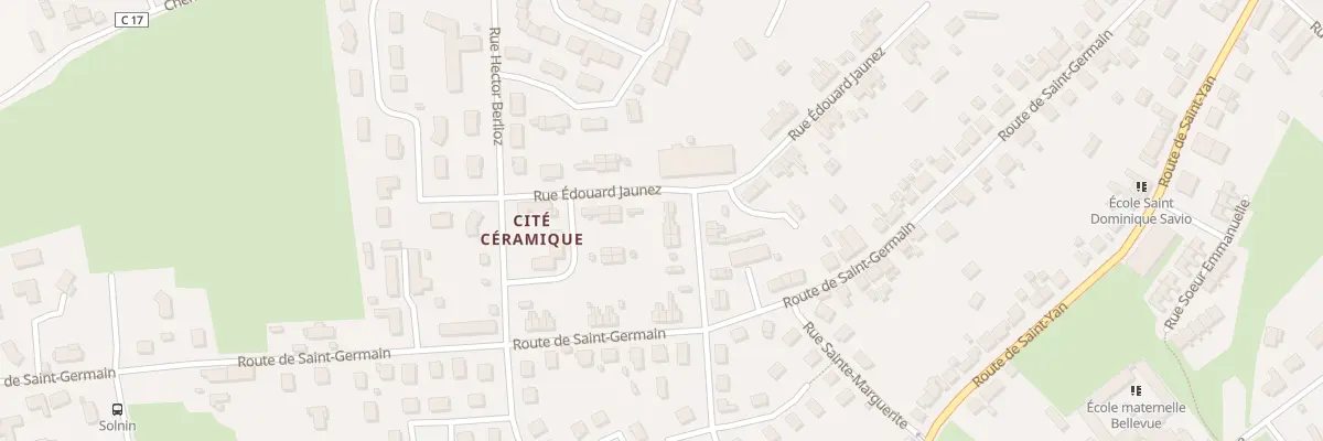 Plan du 36 Rue Edouard Jaunez à Paray-le-Monial