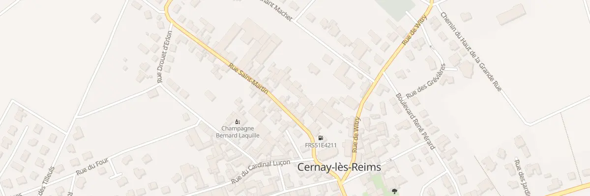 Plan du 8 Rue Saint-martin à Cernay-lès-Reims