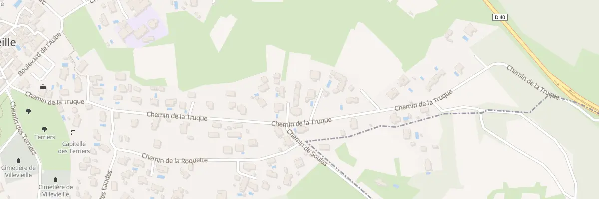 Plan du 501 Chem de la Truque à Villevieille