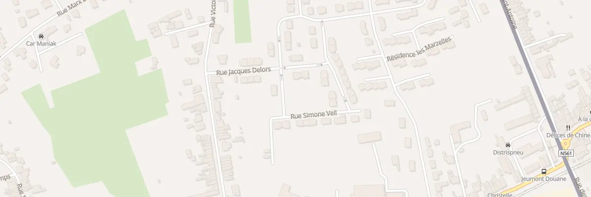 Plan du 281 Rue Simone Veil à Jeumont