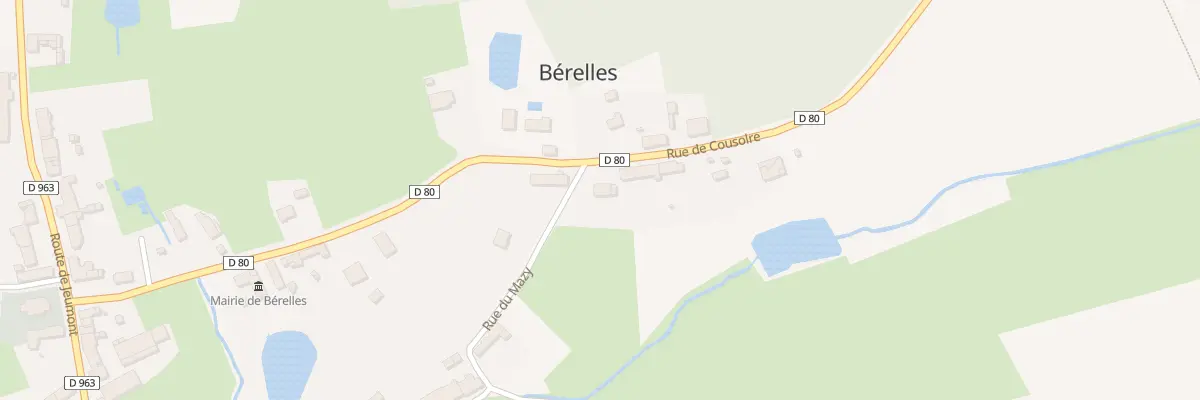 Plan du 1 Rue du Mazy à Bérelles