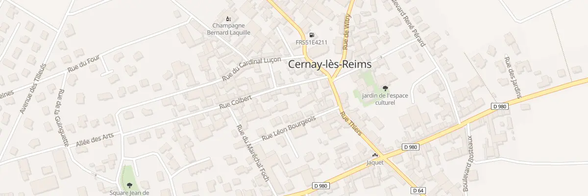 Plan du 3 Rue Colbert à Cernay-lès-Reims