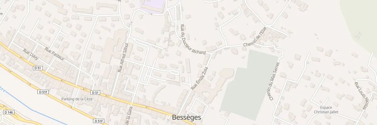 Plan du 60 Rue Émile Zola à Bessèges