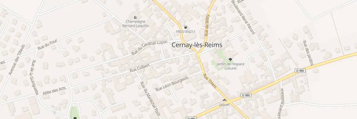Plan du 1B Rue Colbert à Cernay-lès-Reims