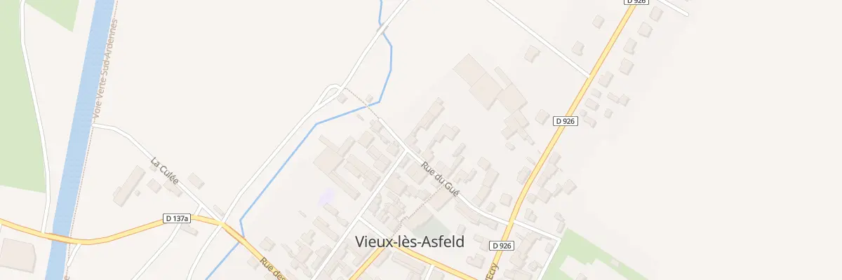 Plan du 14 Rue du Gue à Vieux-lès-Asfeld