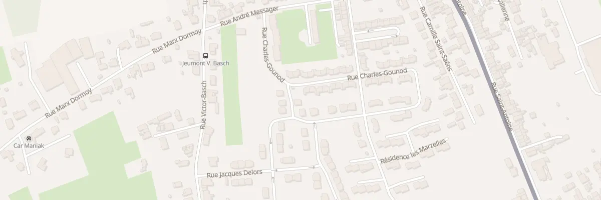 Plan du 259 Rue Robert Schuman à Jeumont