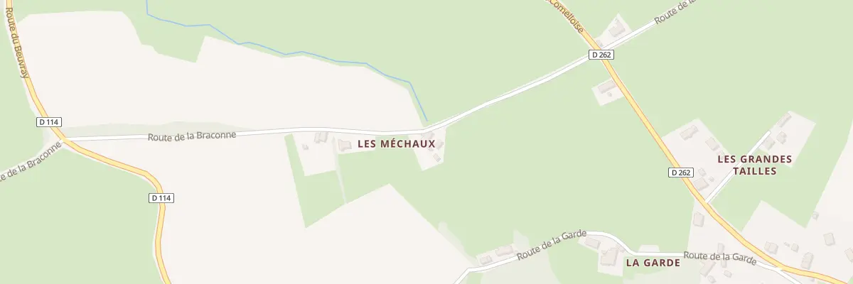 Plan du 5061 Les Mechaux à La Comelle
