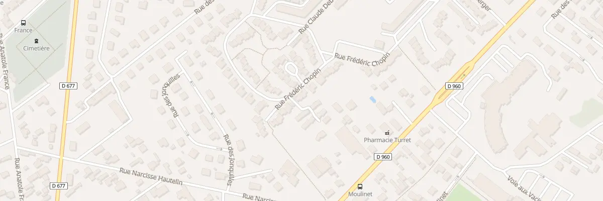 Plan du 13 Rue Frédéric Chopin à Pont-Sainte-Marie