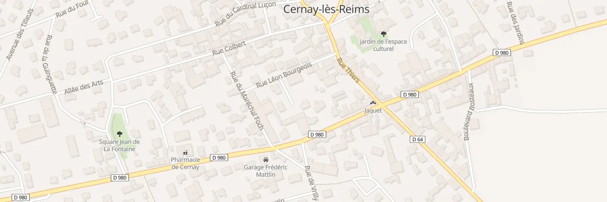 Plan du 7 Rue Léon Bourgeois à Cernay-lès-Reims