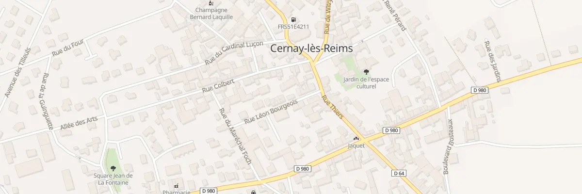 Plan du 4A Rue Léon Bourgeois à Cernay-lès-Reims