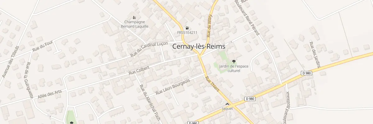 Plan du 1 Rue Colbert à Cernay-lès-Reims