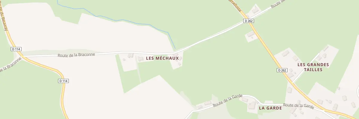 Plan du 49 Rte de la Braconne à La Comelle
